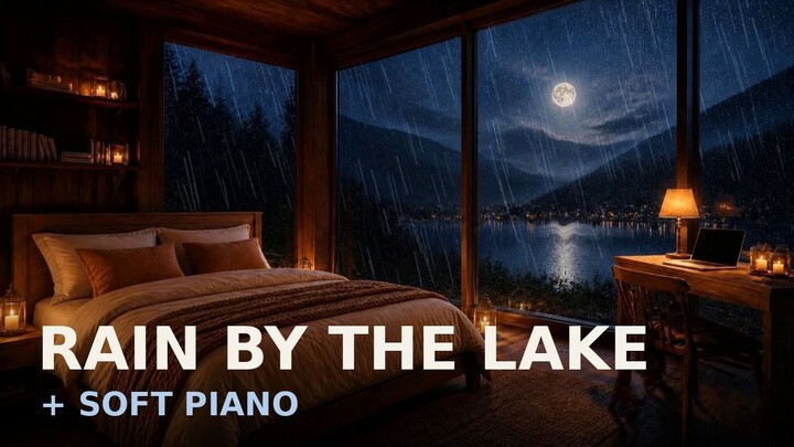 Relaxing Sleep Music with Rain by the Lake - Piano Music, Rain Sounds · Musik Pengantar Tidur