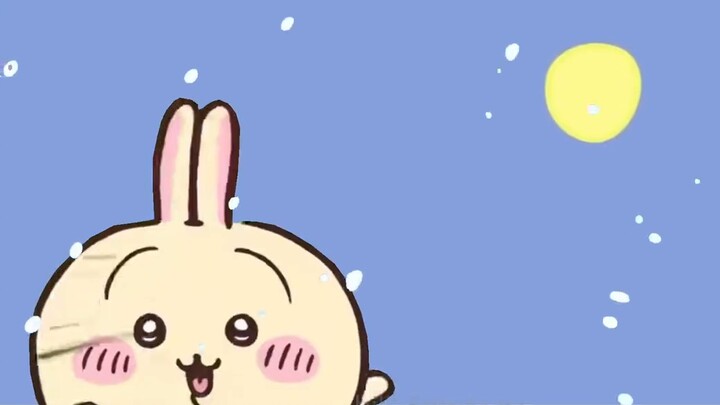【chiikawa】Sachi the piglet, galloping in the snow
