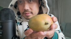 ASMR MANGO (EATING SOUNDS, CONFIRMATION & SHORT COMPLIMENTS)