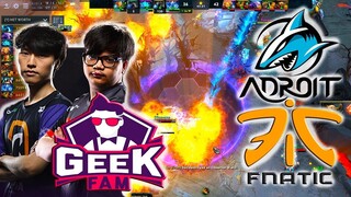 GeeK FaM KUKU + RAVEN DuBu  vs FNATIC SAVAGE + TEAM ADROIT