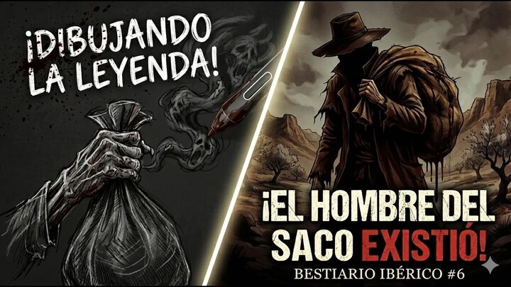 El Hombre del Saco y el origen del miedo | Bestiario Ibérico | speed draw