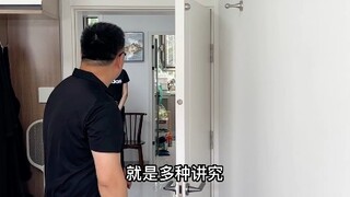 工长建议把卧室门改成墙吸放在上面，业主说：好设计太省心！