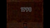 evolution of Minecraft 1990-2022