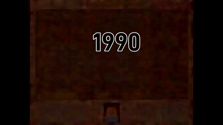 evolution of Minecraft 1990-2022