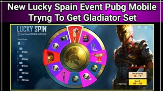 Pubg Mobile New Lucky Spain Event 😍 ||  Demigod Gladiator Set Lucky Spain Pubg