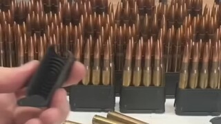 Garand eight-round clip loading
