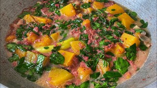 Masustansya at Masarap na Murang Ulam Recipe! Ginisang Corned Beef with Kalabasa at Malunggay!