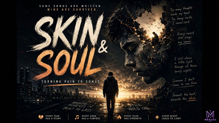 Skin & Soul 灵魂与伤痕｜把所有痛苦写成一首歌｜治愈系英文原创音乐｜MERAKI
