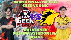 GAME 3 ONIC VS GEEK GRAND FINALS MPL SEASON 12