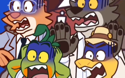 furry villain continues to scream#animation