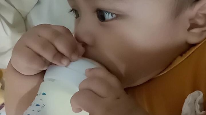 my son.he is my 2nd child. gws. he had a fever cause of growing teeth.