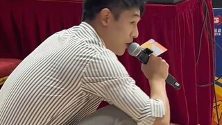 The guy hid behind the table and announced his own name—guess you really do make up your own identit