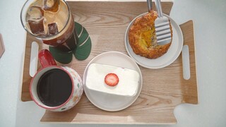 Cafe Vlog | Mỗi buổi sáng làm ly Americano và chiếc bánh ngọt #life