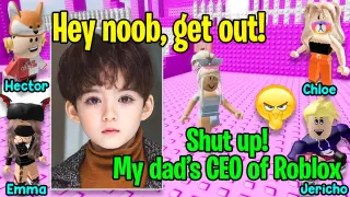 🦑 TEXT TO SPEECH 🦄 A 10 Years Old Boy Protects Me From The Son Of CEO Of Roblox 🐸 Roblox Story