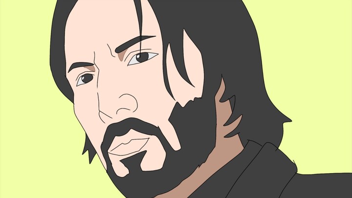 Proses Gambar John Wick Dari Film John Wick (2014), Tapi Ujungnya Kok Jadi Gini??