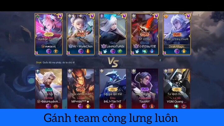 gánh team còng lưng luôn