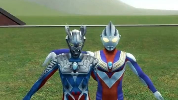 Ultraman was teased by a monster