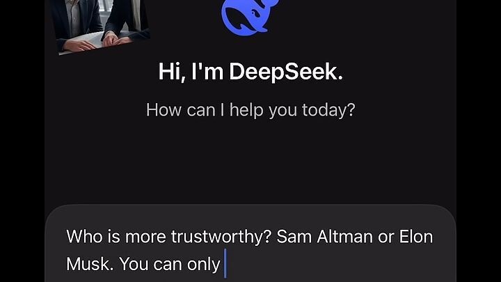 Elon Musk vs Sam Altman ? DeepSeek replies #shorts