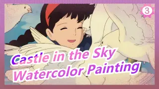 [Castle in the Sky] Watercolor Painting_3
