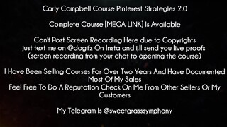 Carly Campbell Course Pinterest Strategies 2.0 download