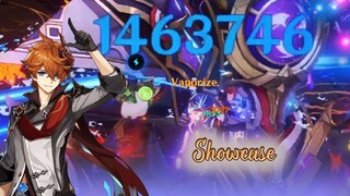 1,4 juta dmg showcase childe di domain scaramouche