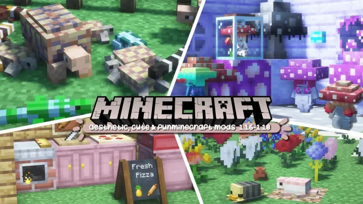 cute, epic & aesthetic minecraft mods for java edition 1.16.5 & 1.18.2!