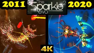 Evolution of The Sparkle² evo games (2011-2020)