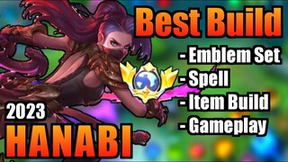 HANABI BEST BUILD 2023 | TOP 1 GLOBAL HANABI BUILD | HANABI - MOBILE LEGENDS | MLBB