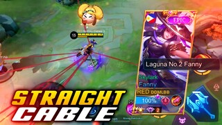 DOING DOUBLE STRAIGHT CABLE IN ACTUAL GAME SMOOTH CABLE IN RANKED GAME! | MLBB