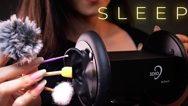 Comfortable, tingling ear massage + ear picking with various tools