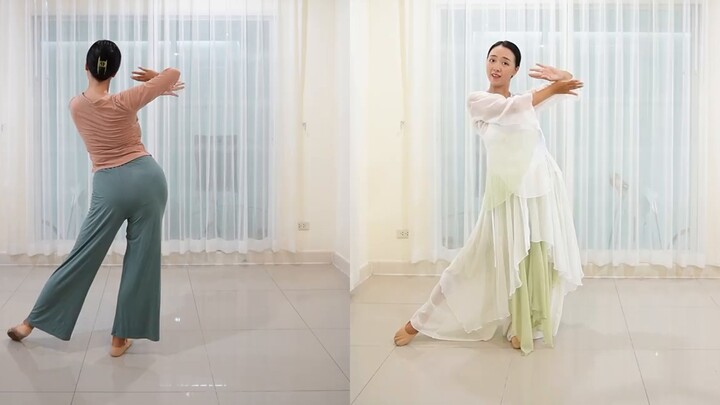 Tari pembakar lemak gaya kuno "Pear Blossom Smile" adalah tarian klasik yang sederhana dan mudah dip