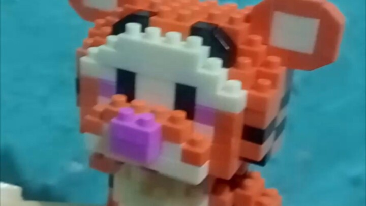 mini Lego tiger... Alhamdulillah selesai dalam waktu 1 malam, luarrr biasa ✌️💪, tolong d bantu ya🙏
