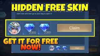 HIDDEN FREE SKIN EVENT! GET FREE SKIN IN MOBILE LEGENDS + CLAIM FREE SKIN EVERYDAY | MLBB