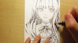 【ペン入れ】イラストメイキング【เฮ็กซ์】