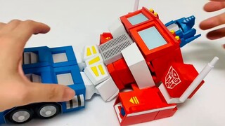 I was shocked by myself! The MP01 Optimus Prime is a fine paper model with variable motion!