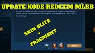 UPDATE KODE REDEEM MOBILE LEGENDS!!! FREE SKIN ELITE + FRAGMENT