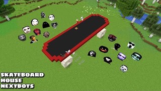 SURVIVAL SKATEBOARD HOUSE WITH 100 NEXTBOTS in Minecraft - Gameplay - Coffin Meme