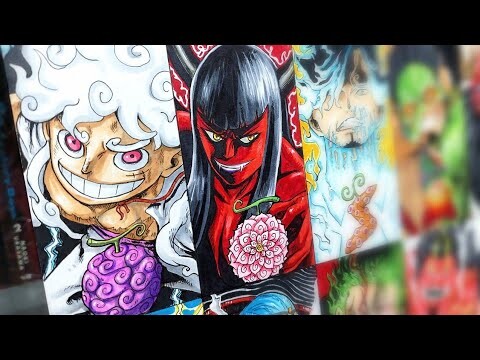 Drawing StrawHat Pirates in They Awakening Devil Fruit | One Piece | ワンピース