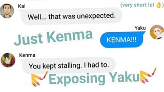 Yaku being exposed lol ||Haikyuu Texts ft. Shocked Nekoma||Short lol