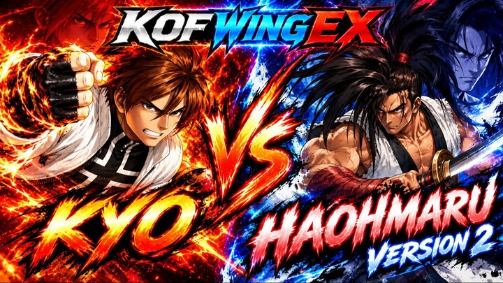 Kyo vs Haohmaru V2 | KOF Wing EX | CPU vs CPU | #0000000032