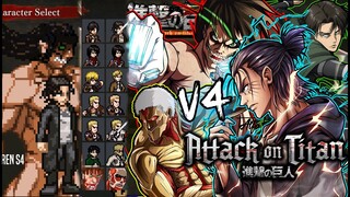DOWNLOAD!! ATTACK ON TITAN V4 - All CHARACTERS (MUGEN/ANDROID/PC)-2022