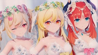 【Genshin Impact MMD／4K／60FPS】「PURE WHITE ANGELS」 Lumine × Barbara × Nilou【Pico Pico Tokyo】