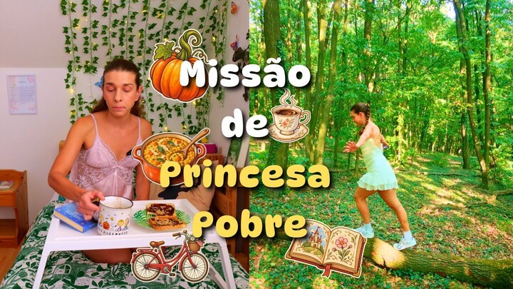 Vivendo como uma heroína por um dia ✨ | café de princesa, treino anos 80, horta & risoto 🏰🎃🚲