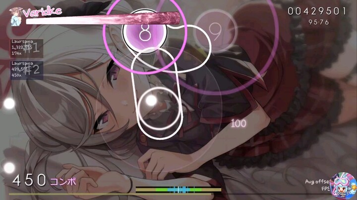 I did a godmode while practicing large bursts in osu!droid.. (Perfect Cut)