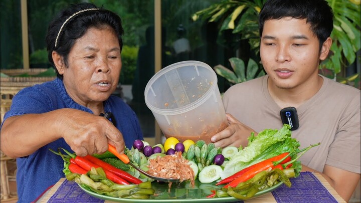 กินส้มกุ้งที่ยายเตี้ยทำไว้ ปรุงเครื่องแน่นๆ แม่ทำให้นึกถึงสมัยเด็กๆ | อร่อยนัวร์