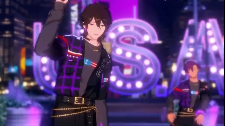 [Ensemble Stars! อันซันบุรุสุทาสุ! ]สหรัฐอเมริกา! ⚡🔥สหรัฐอเมริกา! ⚡🔥มาเลยที่รัก อเมริกา~💃💃💃💃♪⚡USA!