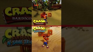 Keren Juga!🤯Crash Bandicoot Original PS1 vs Remake PS5 #crashbandicoot #nostalgia #remake