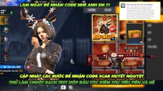 Free Fire| Cập nhật ngay các bước để nhận code hòm Scar huyết nguyệt   chuột bạch test hộp đầu tóc