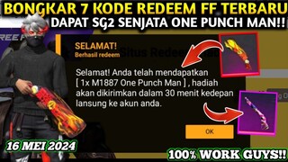 KODE REDEEM FREE FIRE TERBARU 16 MEI 2024 HARI INI