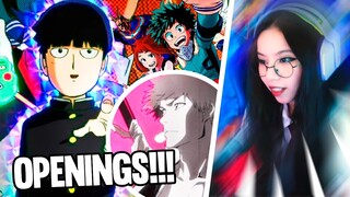 REACCION A OPENINGS DE TEMPORADA 2022 - MOB BLEACH BOKU NO HERO y Mas!